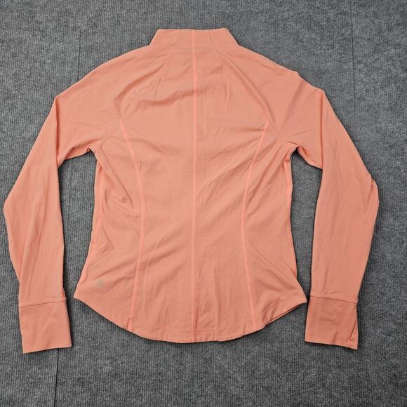 Athleta Salutation Jacket Womens Medium Peach Minimal Athleisure Running Gym - Picture 6 of 7